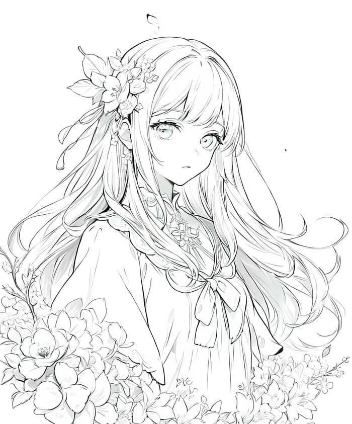 anime phác họa đơn giản