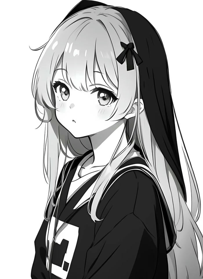 anime tông trắng đen