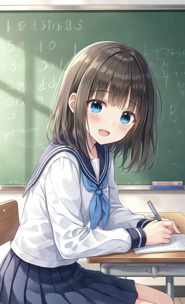 anime trường học không khí trong trẻo