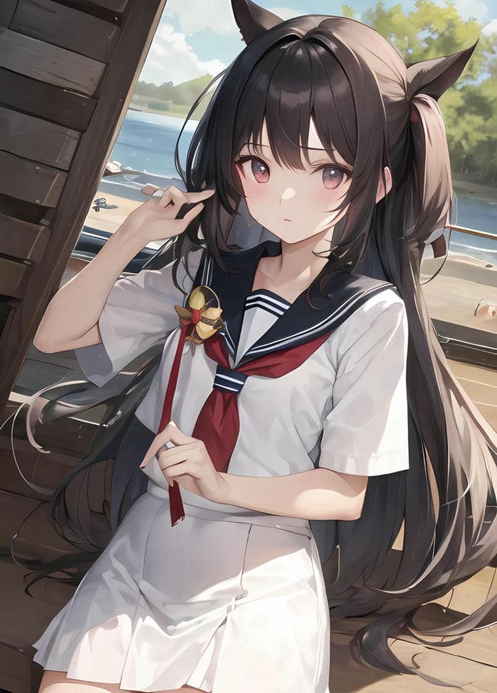 bản minh họa anime học đường