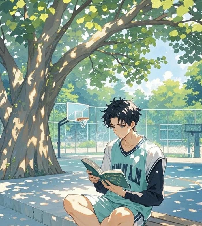 bản minh họa anime nam đồng phục