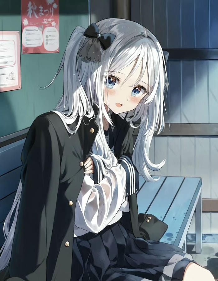 bản minh họa anime nữ học đường