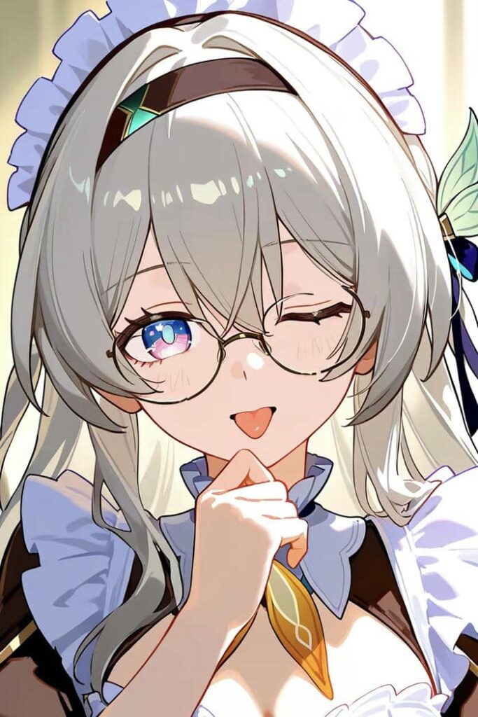 bản phác anime đeo mắt kính