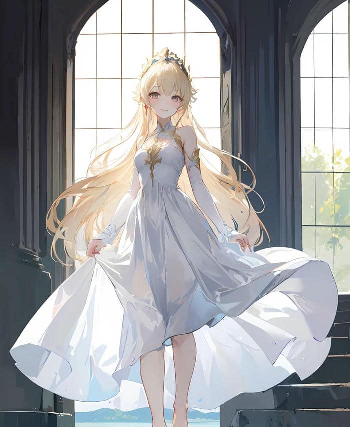 bản vẽ anime công chúa mặt lạnh