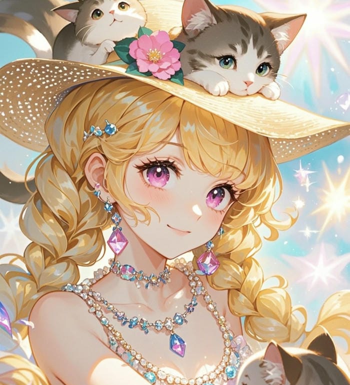 bản vẽ anime nhân vật tóc vàng