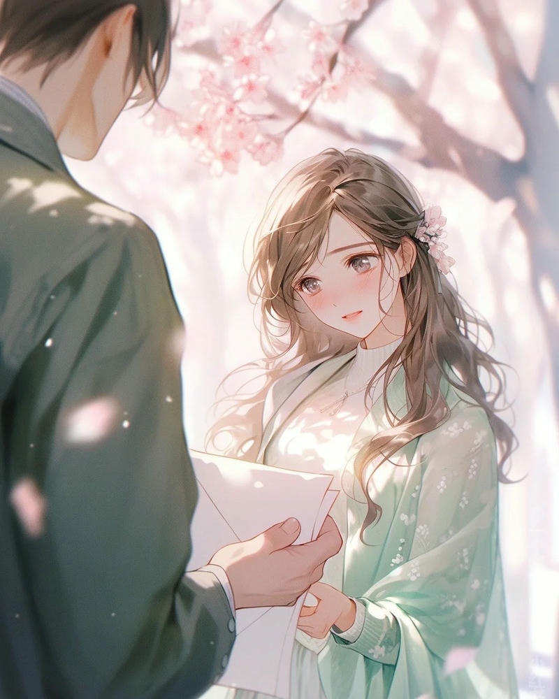 bức ảnh anime cặp đôi lãng mạn