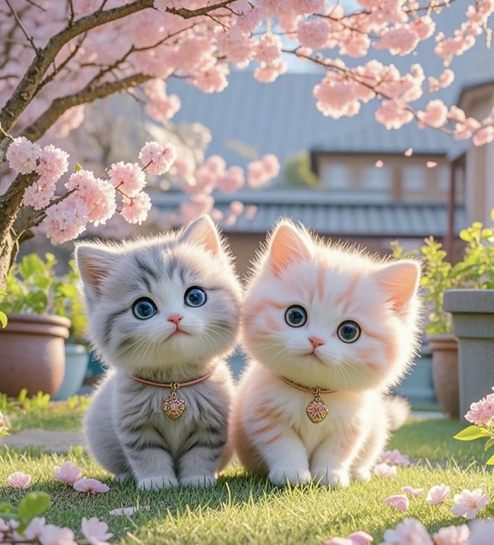 cảnh anime mèo mềm xốp