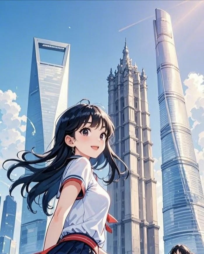 chân dung anime học sinh nữ