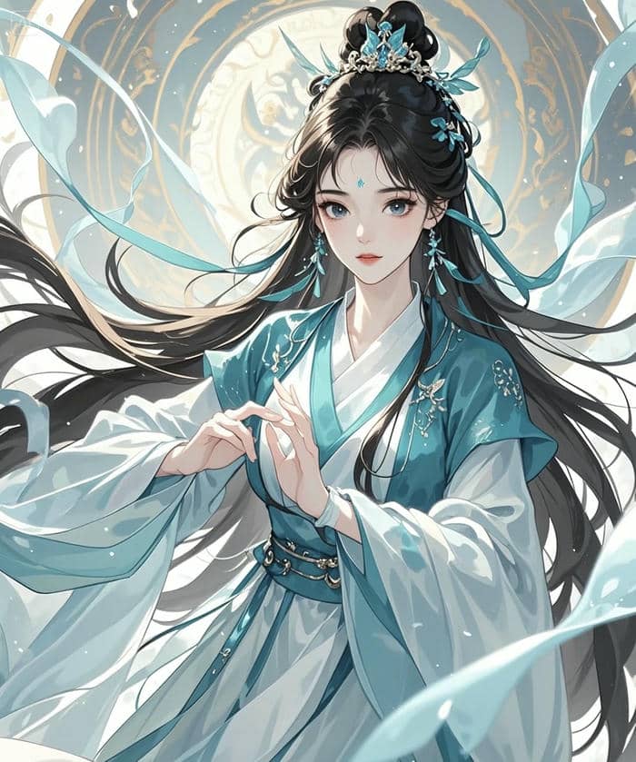 cô gái anime cổ trang ấn tượng