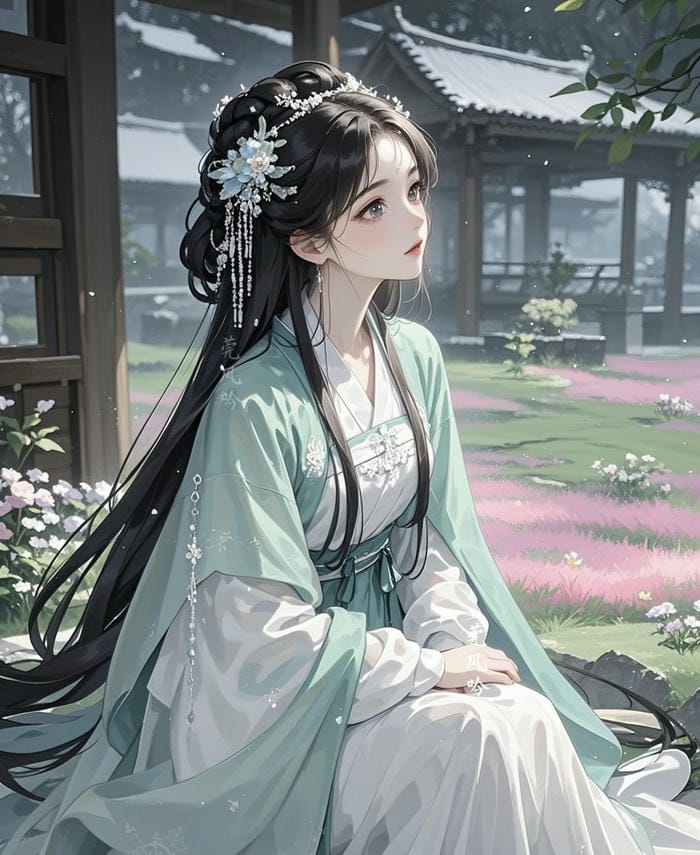 cô gái anime cổ trang