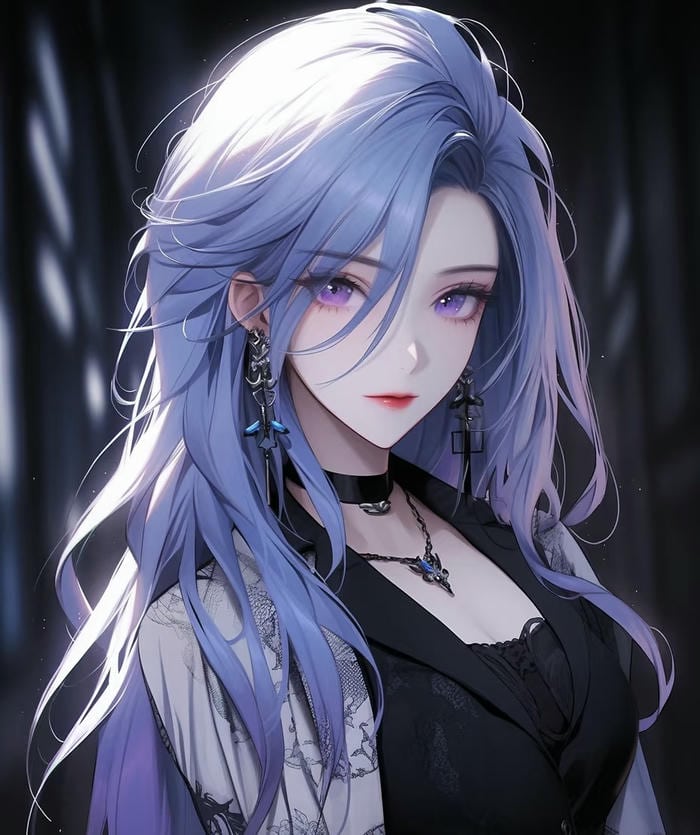 cô gái anime cool dịu dàng