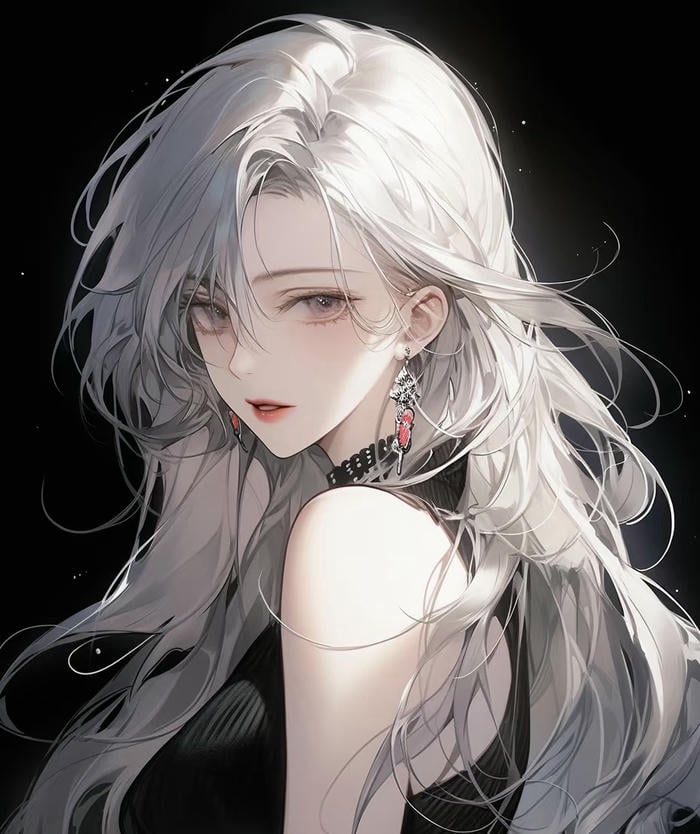 cô gái anime lạnh lùng dịu dàng