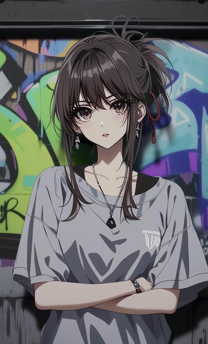 cô gái anime lạnh lùng nhẹ nhàng