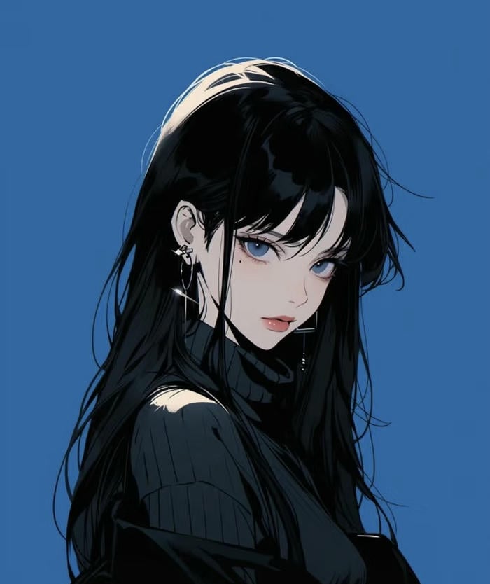 cô gái anime lạnh lùng quyến rũ