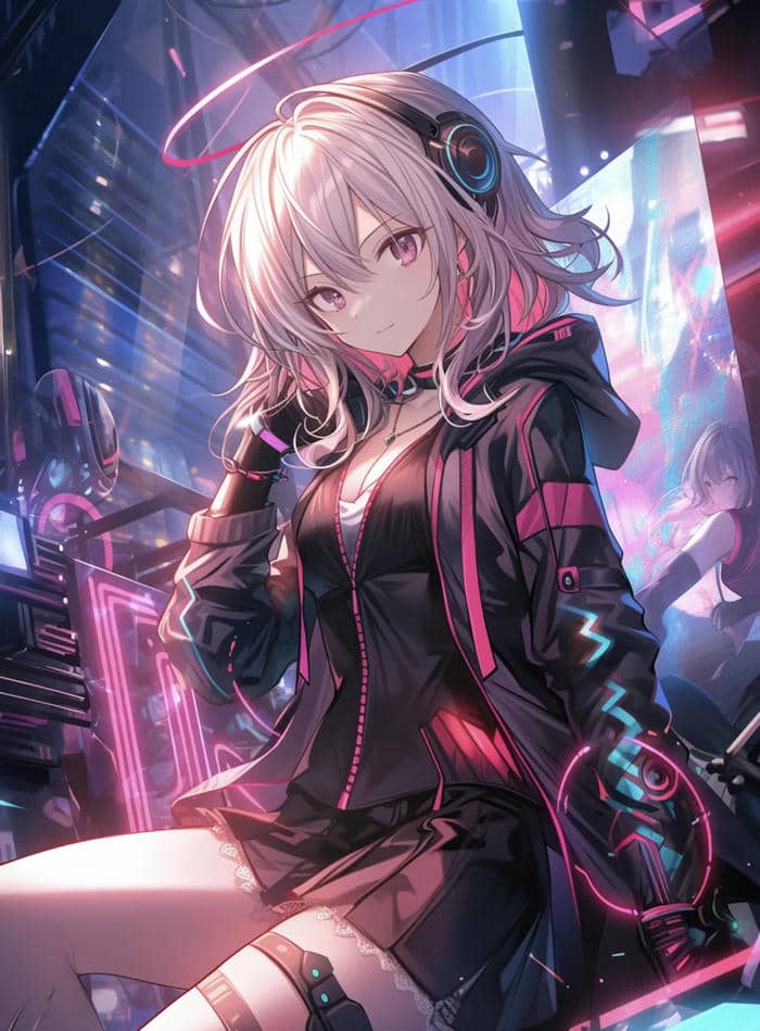 cô gái anime lạnh lùng xinh