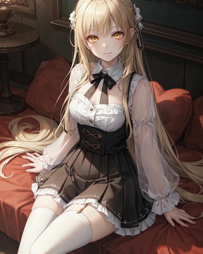 display anime tóc vàng