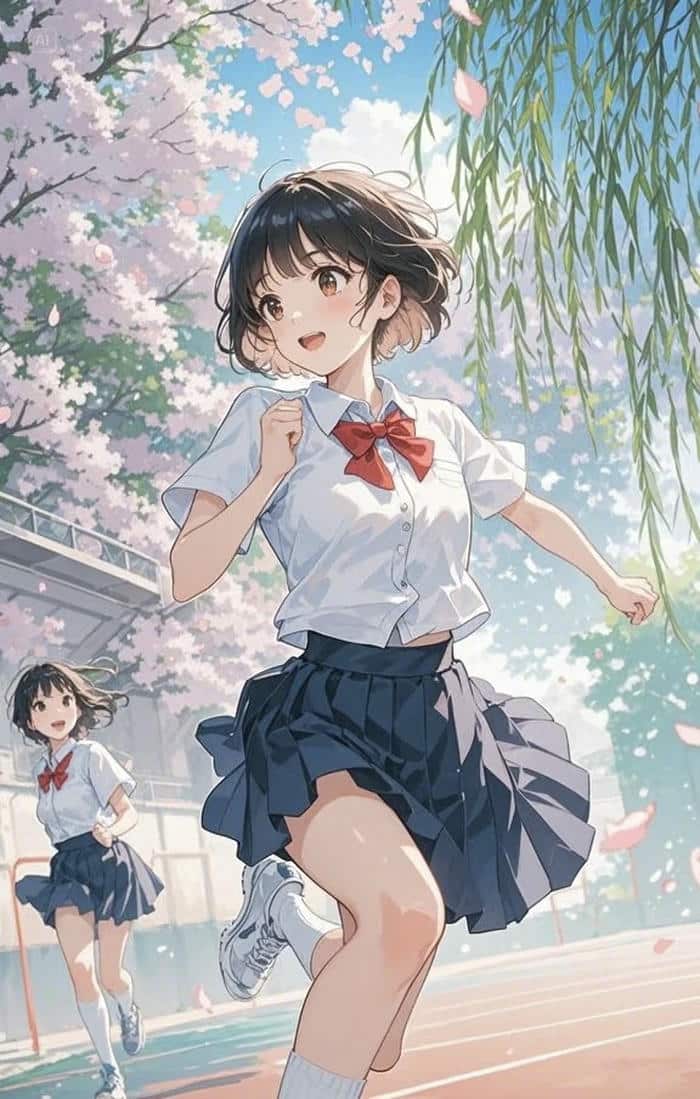 gallery anime nữ sinh