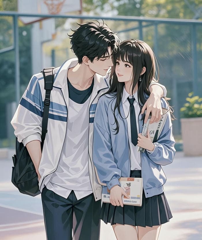 giao diện anime chủ đề trường lớp