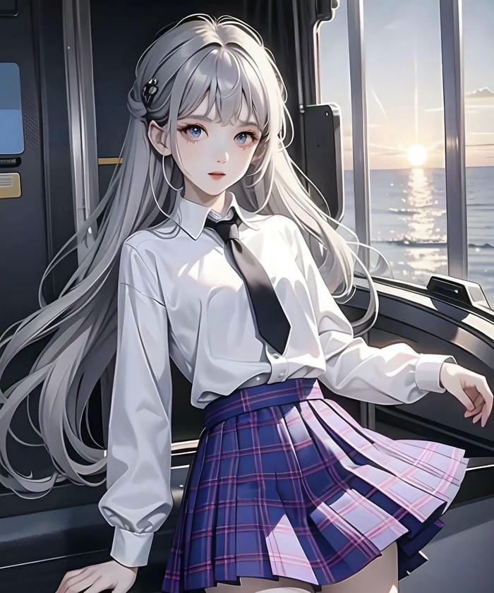 giao diện anime nữ sinh dễ thương