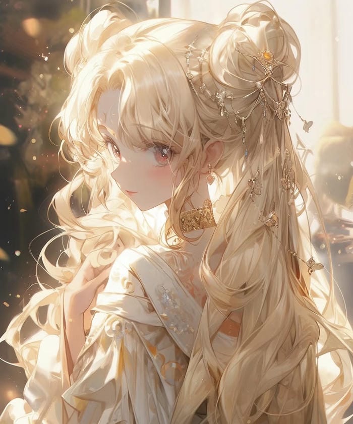 giao diện anime tóc vàng đẹp