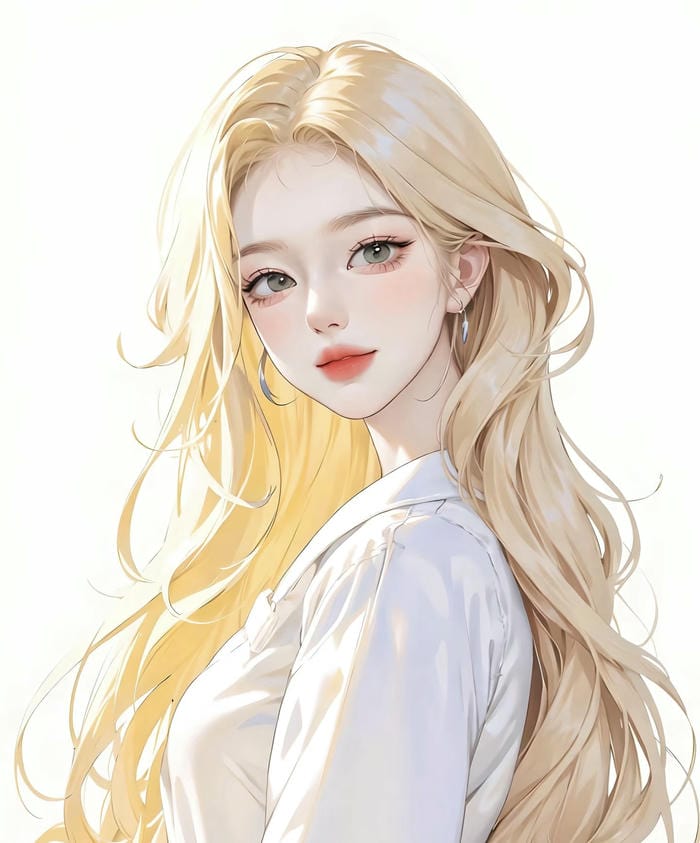 gương mặt anime tóc vàng