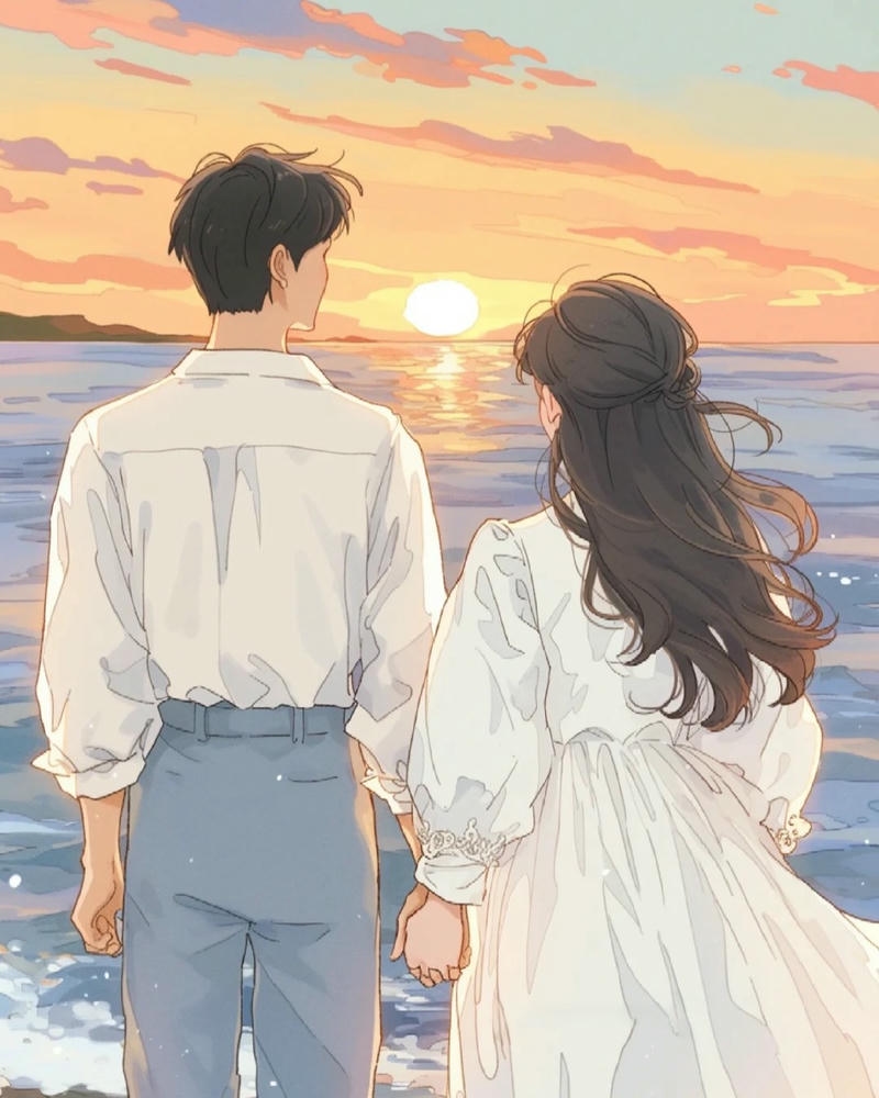 hình anime cặp đôi dễ thương