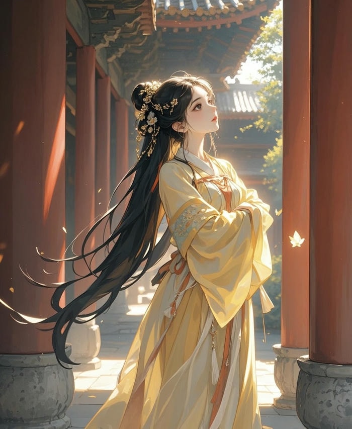 hình anime cổ trang nhã nhặn