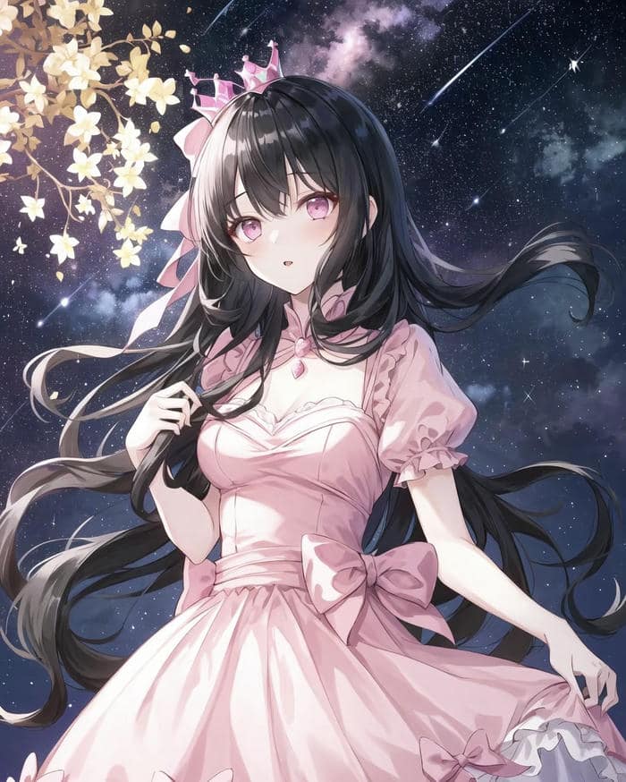 hình anime công chúa thần thái lạnh