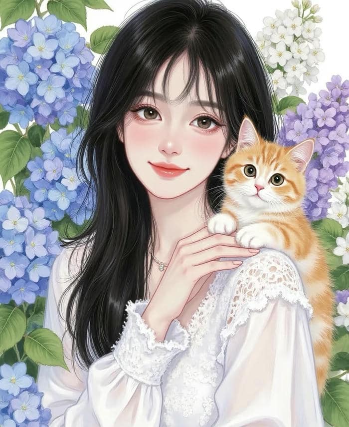 hình anime mèo cổ điển