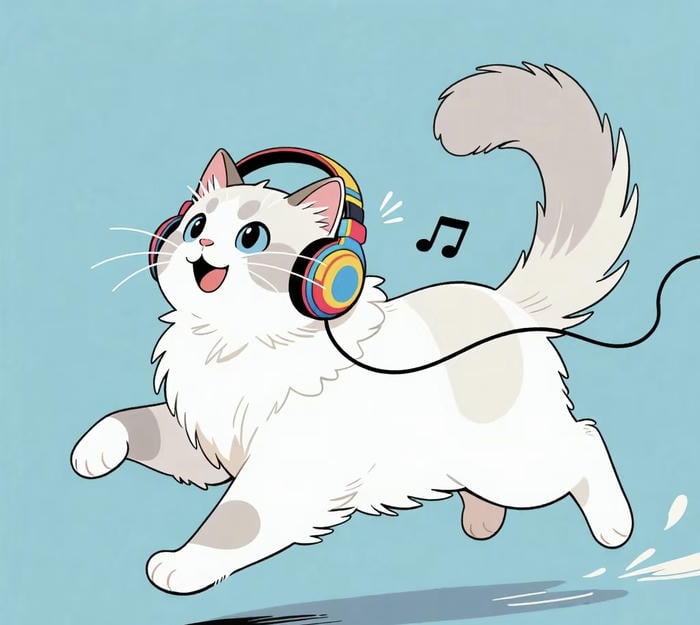 hình anime mèo dễ thương nhẹ