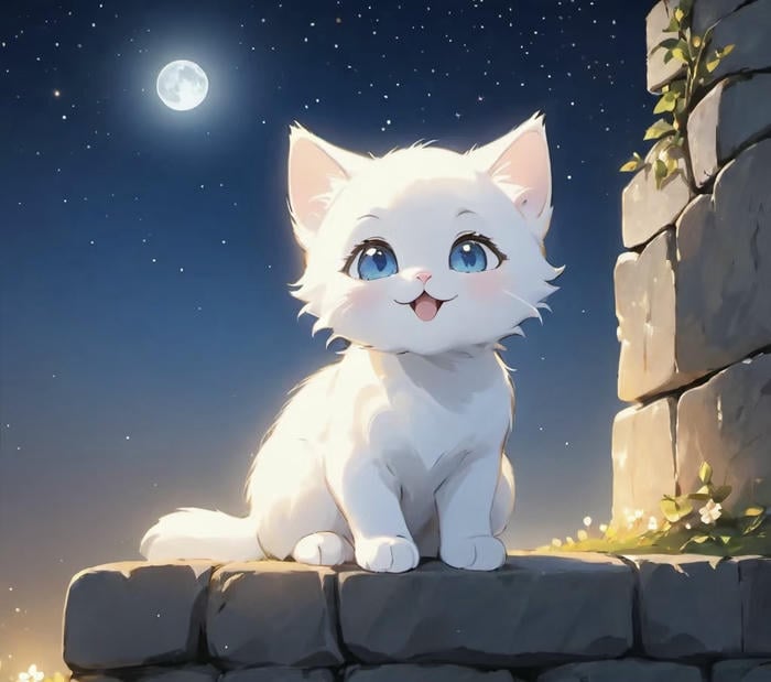 hình anime mèo rất xinh