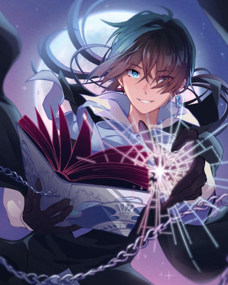 hình anime nam rực sáng