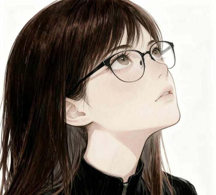 hình anime nhân vật gọng kính