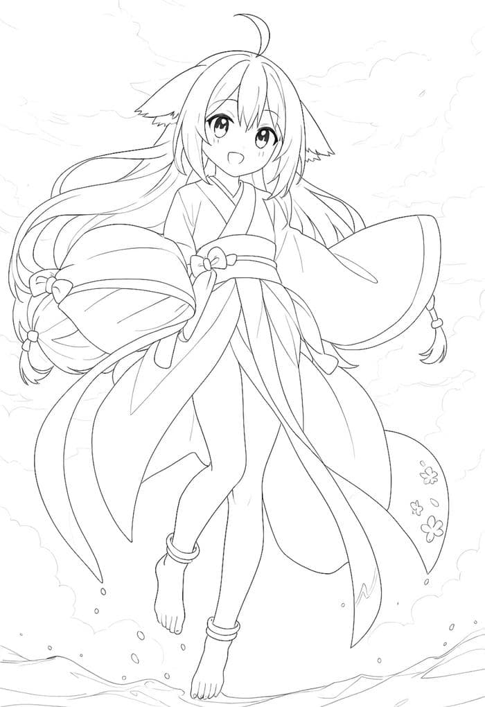 hình anime phác họa