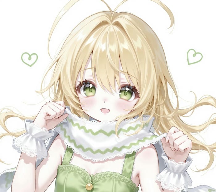 hình anime phong cách tóc vàng