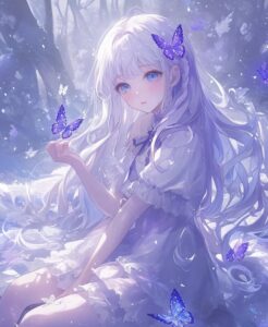 hình anime rực tím