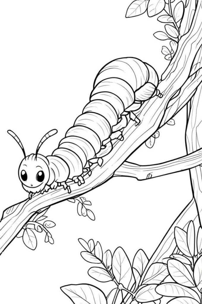 hình con sâu hoạt hình