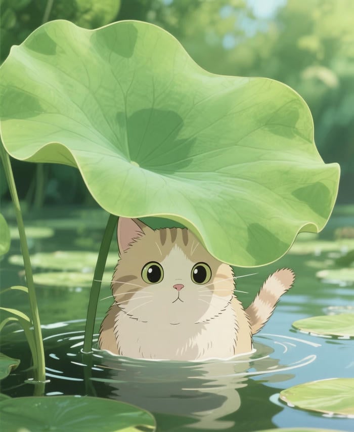 hình mèo anime dễ thương