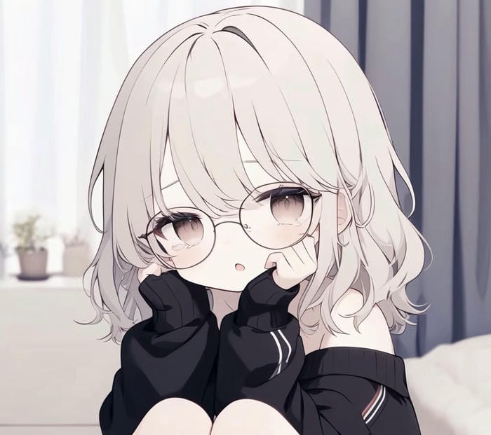 hình mô tả anime đeo kính
