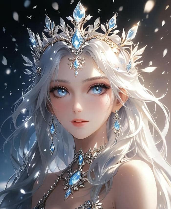 hình mô tả công chúa anime lạnh