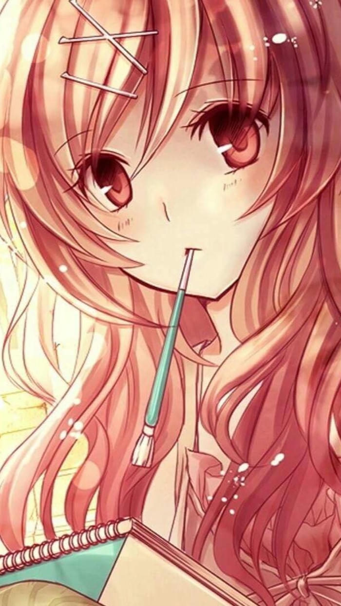 hình nền anime nữ thần thái