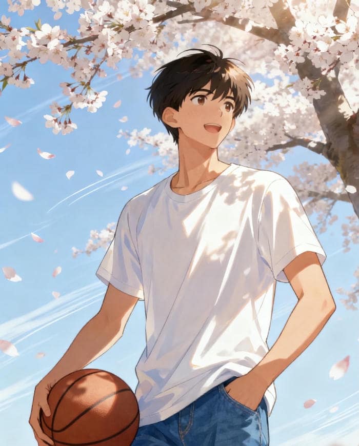 hình nghệ thuật anime cậu học sinh