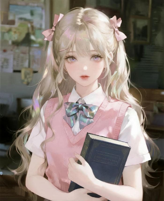 hình nghệ thuật anime học sinh