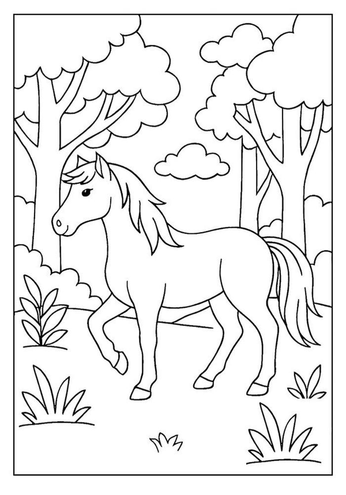 hình ngựa đáng yêu hoạt hình