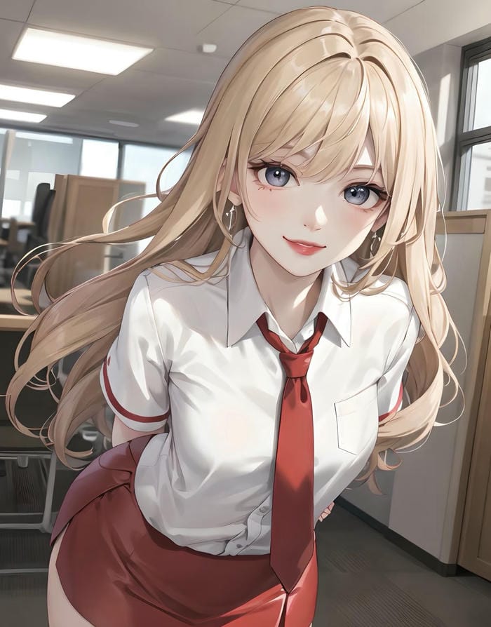 hình nhân vật anime tóc vàng