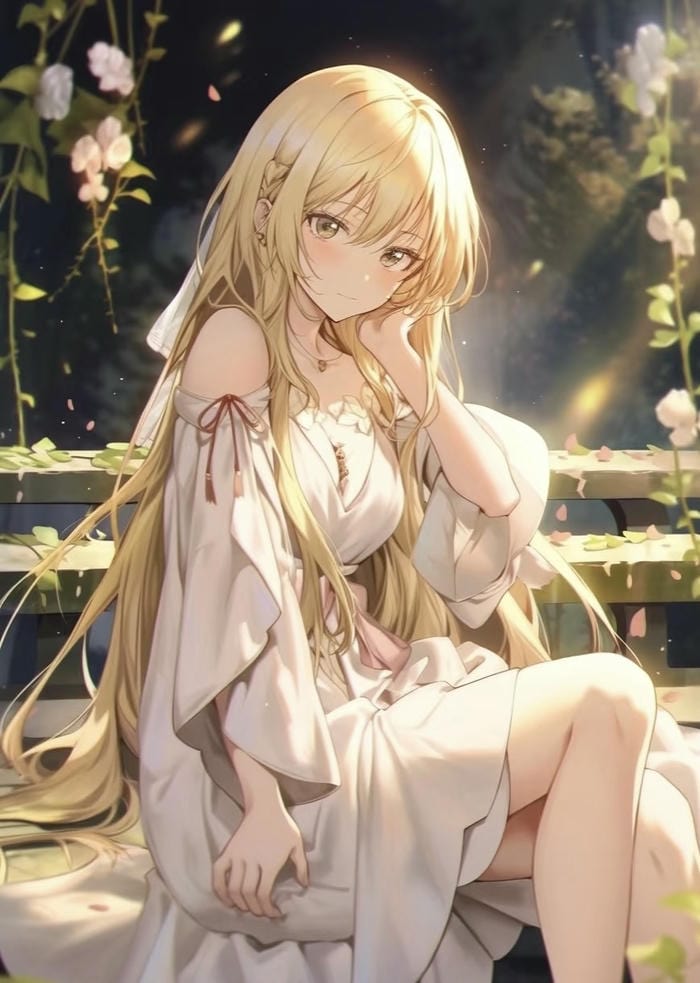 hình phối anime tóc vàng