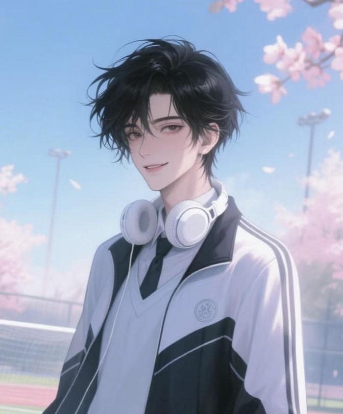 hình phối cảnh anime cậu bé học sinh