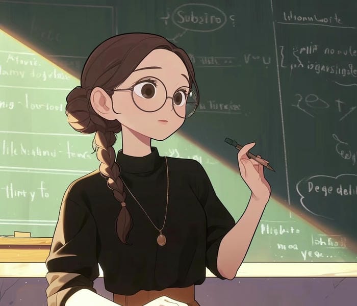 hình phối cảnh anime cô giáo