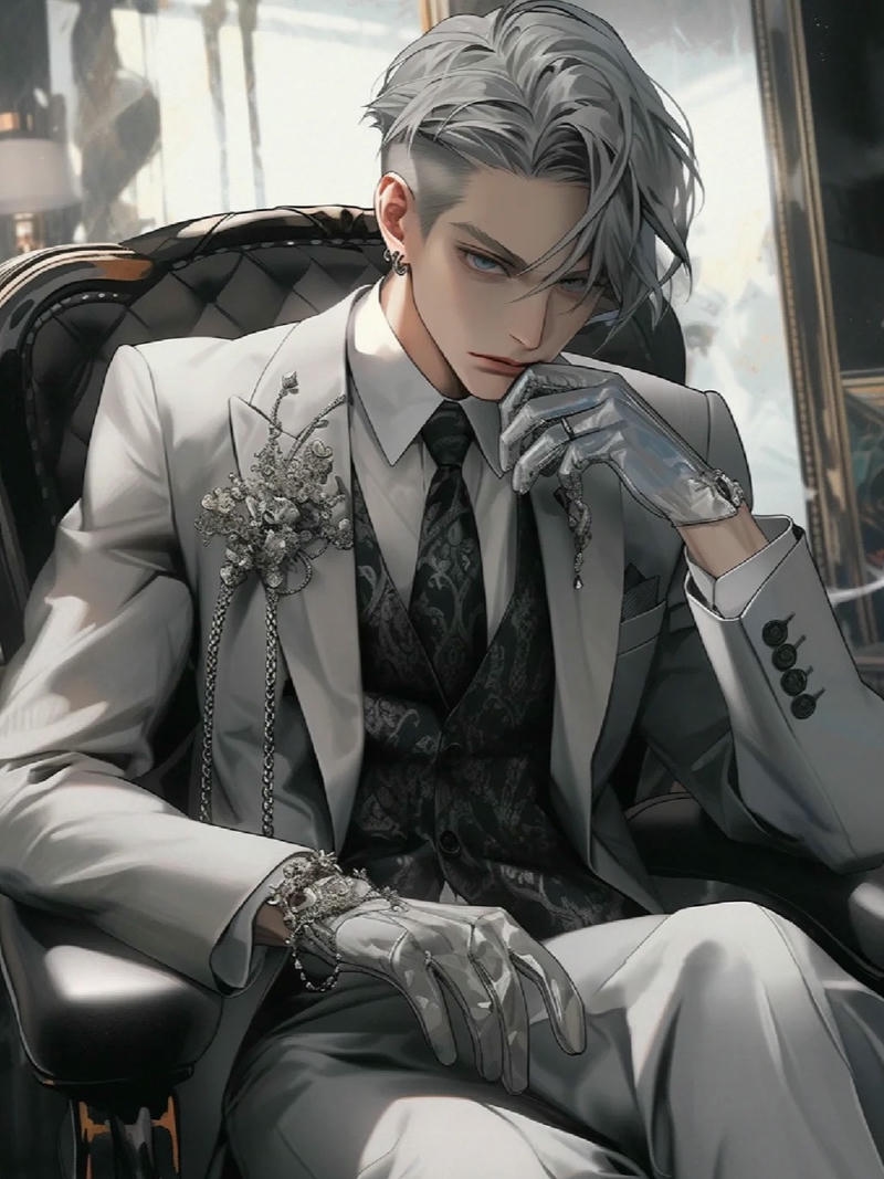 hình tổng tài anime phối màu