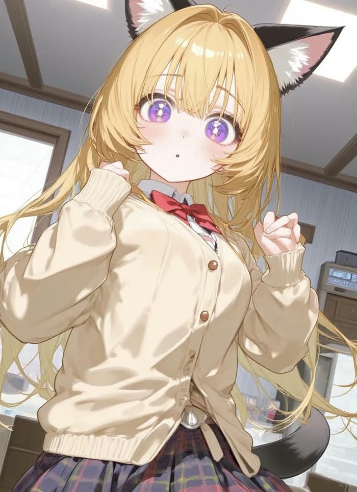 khung hình anime mái vàng